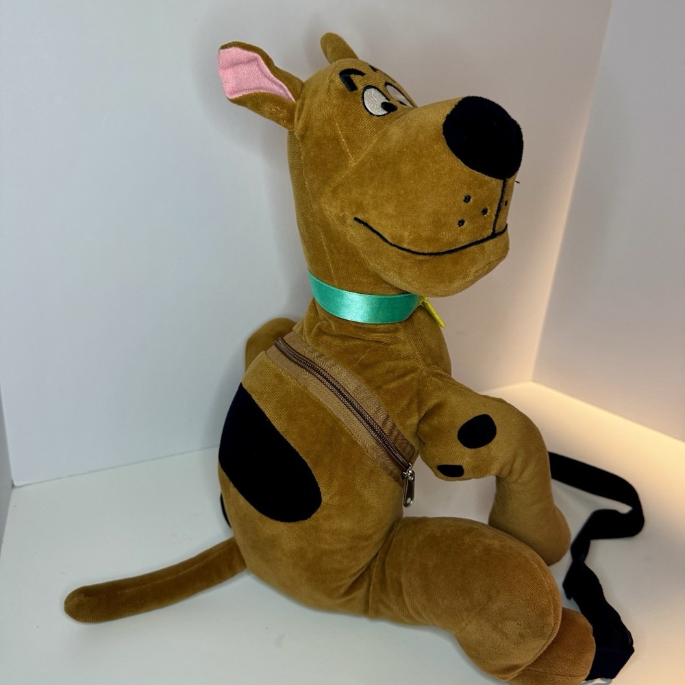 Scooby-Doo Plush Backpack Purse Hanna-Barbera 2023 15" - Picture 2 of 12